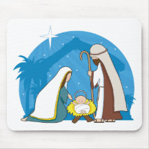 Nativity Scene Mouse Pads