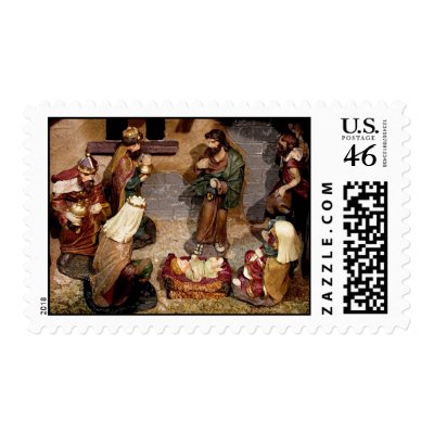 Nativity scene postage