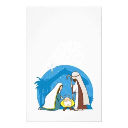 Nativity Scene Stationery | Zazzle