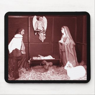 Nativity Scene themed products mousepad