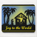 Nativity Silhouette Joy to the World Mousepad