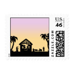 Nativity Silhouette Wise Men on the Horizon postage