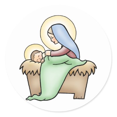 Nativity stickers