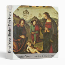 Nativity Tondo By Perugino Pietro (Best Quality) Vinyl Binder