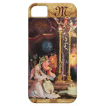 NATIVITY WITH ANGELS - MAGIC OF CHRISTMAS monogram iPhone 5 Cover