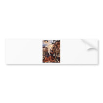 NATIVITY WITH WHITE LILLES - MAGIC OF CHRISTMAS BUMPER STICKERS
