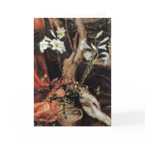 NATIVITY WITH WHITE LILLES - MAGIC OF CHRISTMAS GREETING CARD