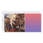 NATIVITY WITH WHITE LILLES - MAGIC OF CHRISTMAS CUSTOMIZED PHOTO CARD