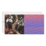 NATIVITY WITH WHITE LILLES - MAGIC OF CHRISTMAS PERSONALIZED PHOTO CARD