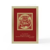 Nativity Woodcut Christmas Card by jereeb Nativity Woodcut Christmas Card