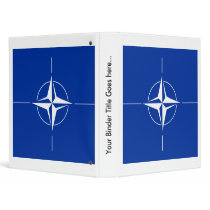 Nato High quality Flag 3 Ring Binders