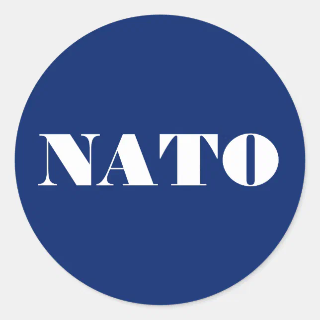 NATO Sticker Zazzle