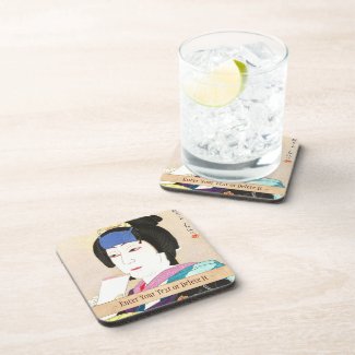 Natori Shunsen New Kabuki Portraits - Yaegiri Beverage Coaster