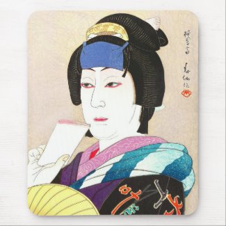 Natori Shunsen New Kabuki Portraits - Yaegiri Mousepads