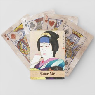 Natori Shunsen New Kabuki Portraits - Yaegiri Card Deck