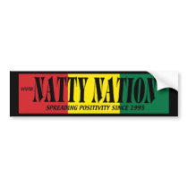 NATTY Bumper Sticker (positivity) bumper stickers