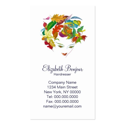 Natural Beauty ~ Business Card (back side)