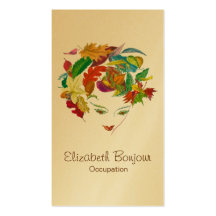 Natural Beauty ~ GOLD PAPER Business Card