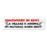 Natural Born Idiot Bumper Stickers