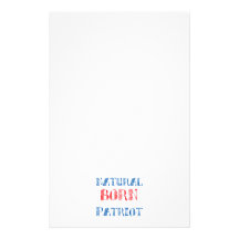 Natural Born Patriot Stationery Paper