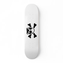 Natural Bulldog Skull Board Custom Skateboard