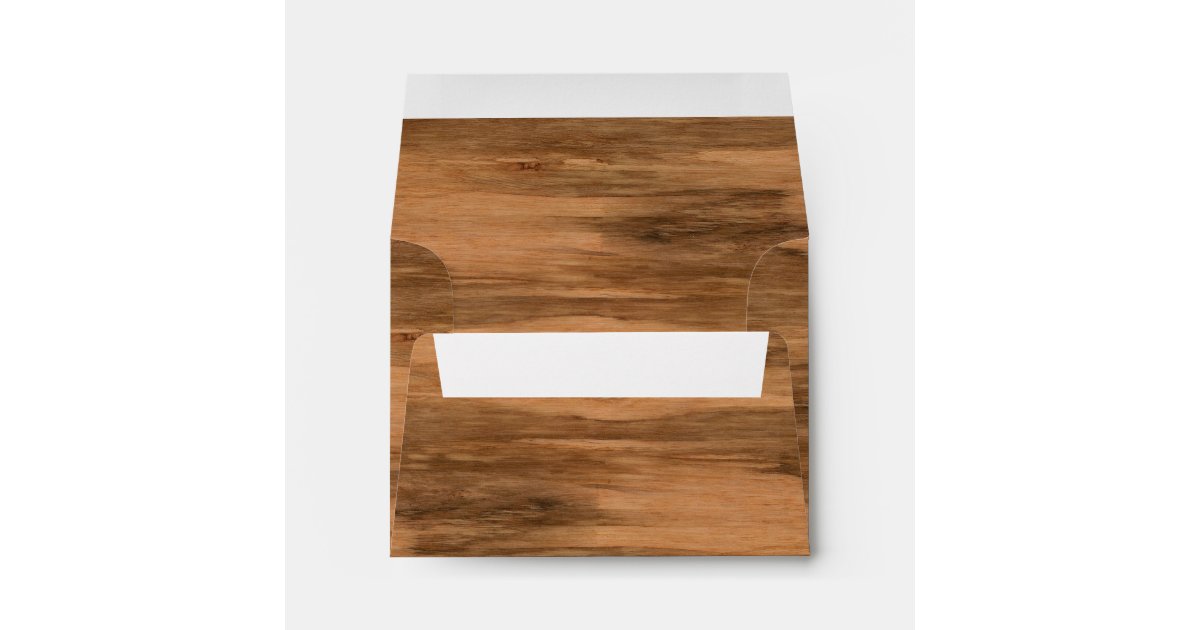 Natural Eucalyptus Wood Grain Look Envelope Zazzle