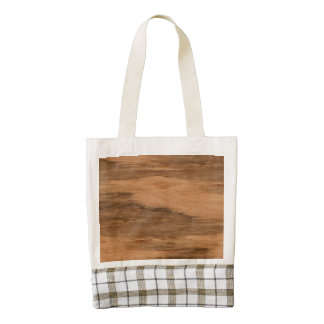 Natural Eucalyptus Wood Grain Look Zazzle HEART Tote Bag