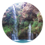 Natural Falls Round Stickers