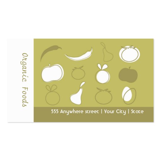 Natural Food Store Business Card