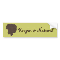 Natural 'Fro Bumper Sticker