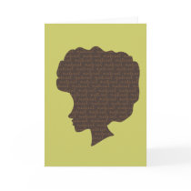 Natural 'Fro Greeting Cards