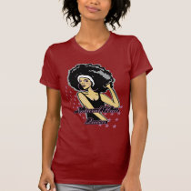 illustrations, soul, funk, music, female, hip, hop, hiphop, retro, girl, cute, funny, art, street, 70s, 80s, foxxy, diva, afro, hop hip, pop, natural hair, graphic, design, hip hop, sista, T-shirt/trøje med brugerdefineret grafisk design