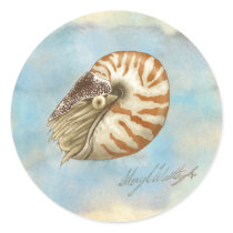 Natural History Nautilus stickers
