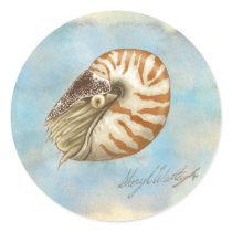 Natural History Nautilus stickers