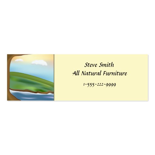 Natural Landscapes Profile Card Business Card Template (front side)