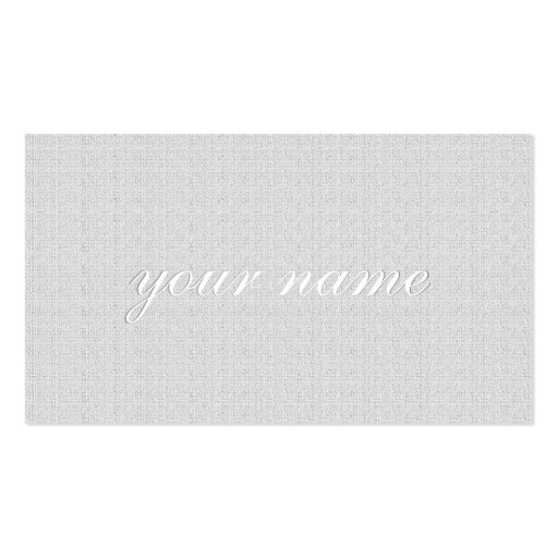 Natural Linen Texture Business Card Template (front side)