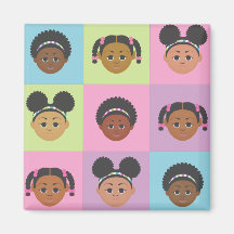 Natural Me Kids by MDillon Designs Fridge Magnets