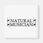 Natural Musician Fridge Magnet