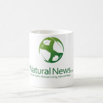 Natural News Logo Coffee Cup (Green) mugs