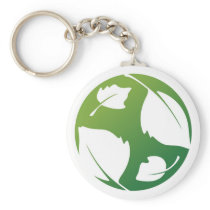 Natural News Logo Keychain (green) keychains