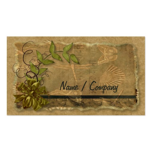 Natural Nostalgia Business Cards (front side)
