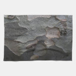 Natural Organic Brown Tree Bark Texture Kitchen Towel