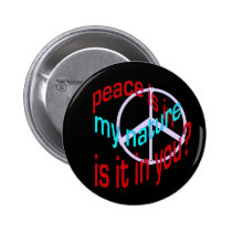 Natural Peace Button buttons