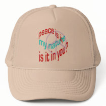 Natural Peace Cap hats