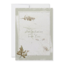 Natural Pressed Flower invitations