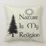 Natural Religion Throw Pillows