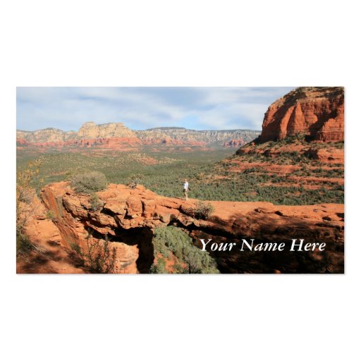Natural Rock Formations Business Card Templates (front side)