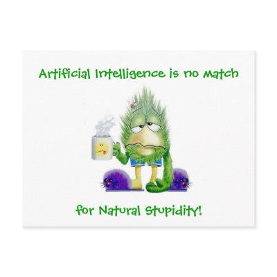 Natural Stupidity Postcards by jmarkafghans