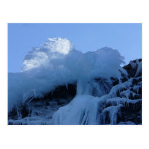 Natural Waterfall Ice Formation on Bunker Hill Post Card