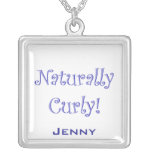 Naturally Curly Blue Necklace